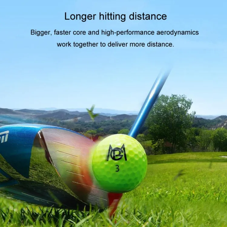 12pcs /Box PGM Golf Colored Competition Balls Double Layer Practice Balls
