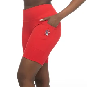 2024 Zoozatz Ribbed Bike Shorts with Pockets