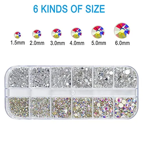 2400Pcs Lemon Yellow Flatback Rhinestones for Crafts,Nail Gems Glass Flatback Rhinestones Gemstones Glass Diamonds Stones Bling Rhinestone with Tweezers and Picking Pen