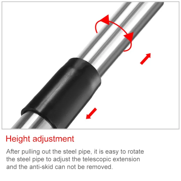 2M 2 Knots Multi-function Telescopic Stainless Steel Teaching Stick Guide Flagpole Signal Flag
