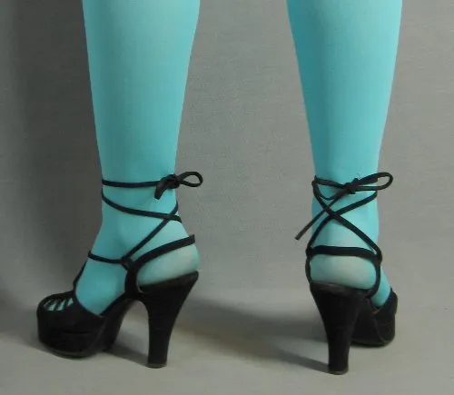 40s Platform Heels Vintage Shoes Strappy Bare Ankle Tie French Room VFG