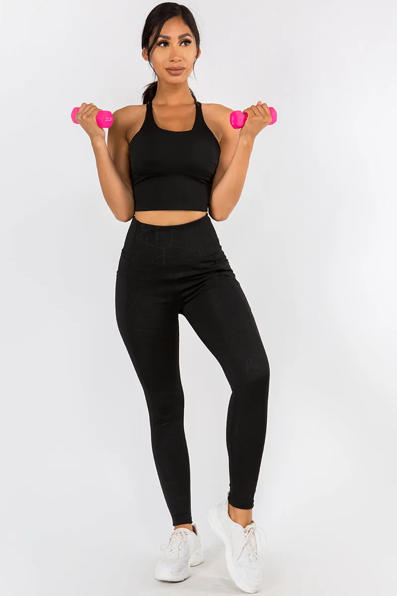 Abstract Design Legging