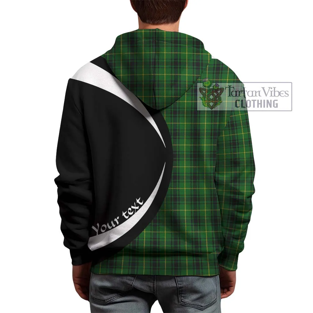 Arthur Tartan Hoodie with Family Crest Circle Style