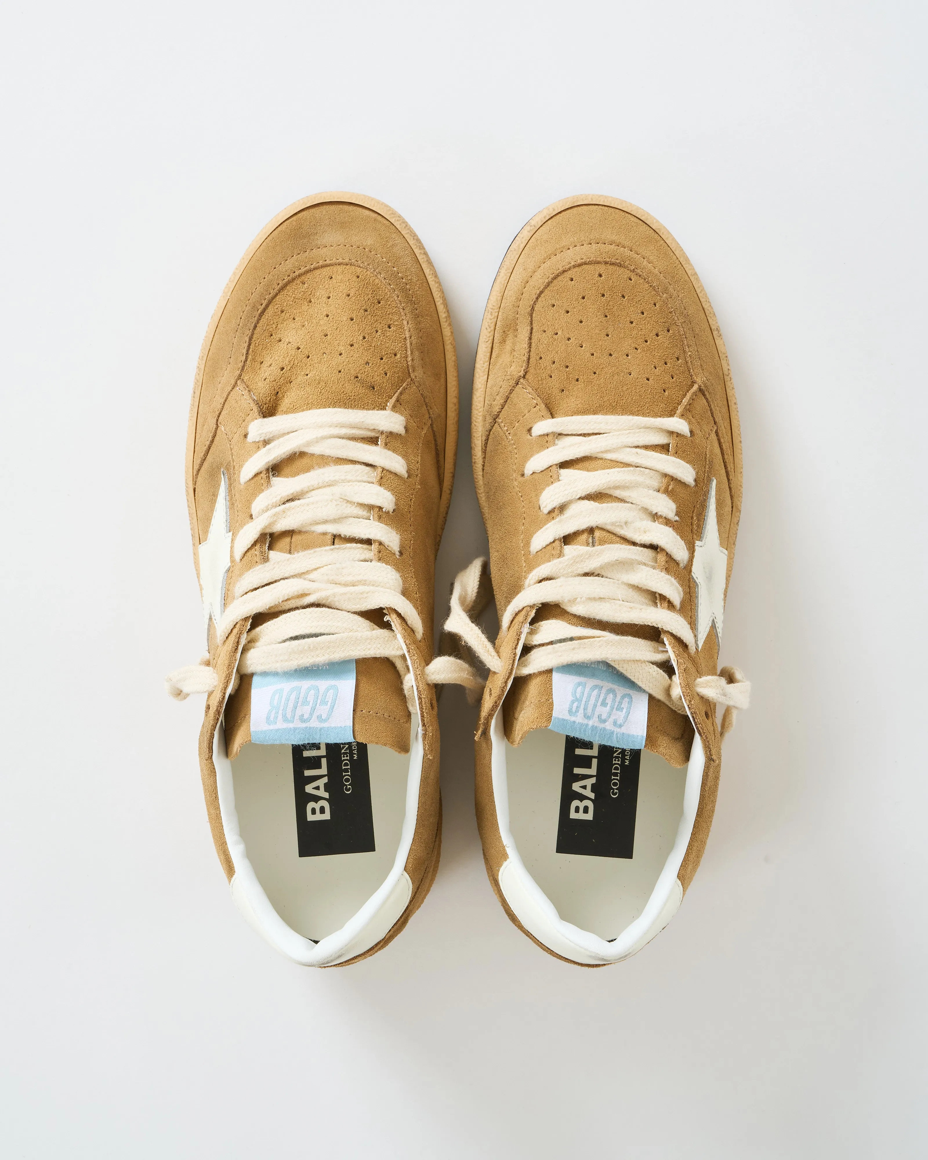 ball star suede upper leather star heel