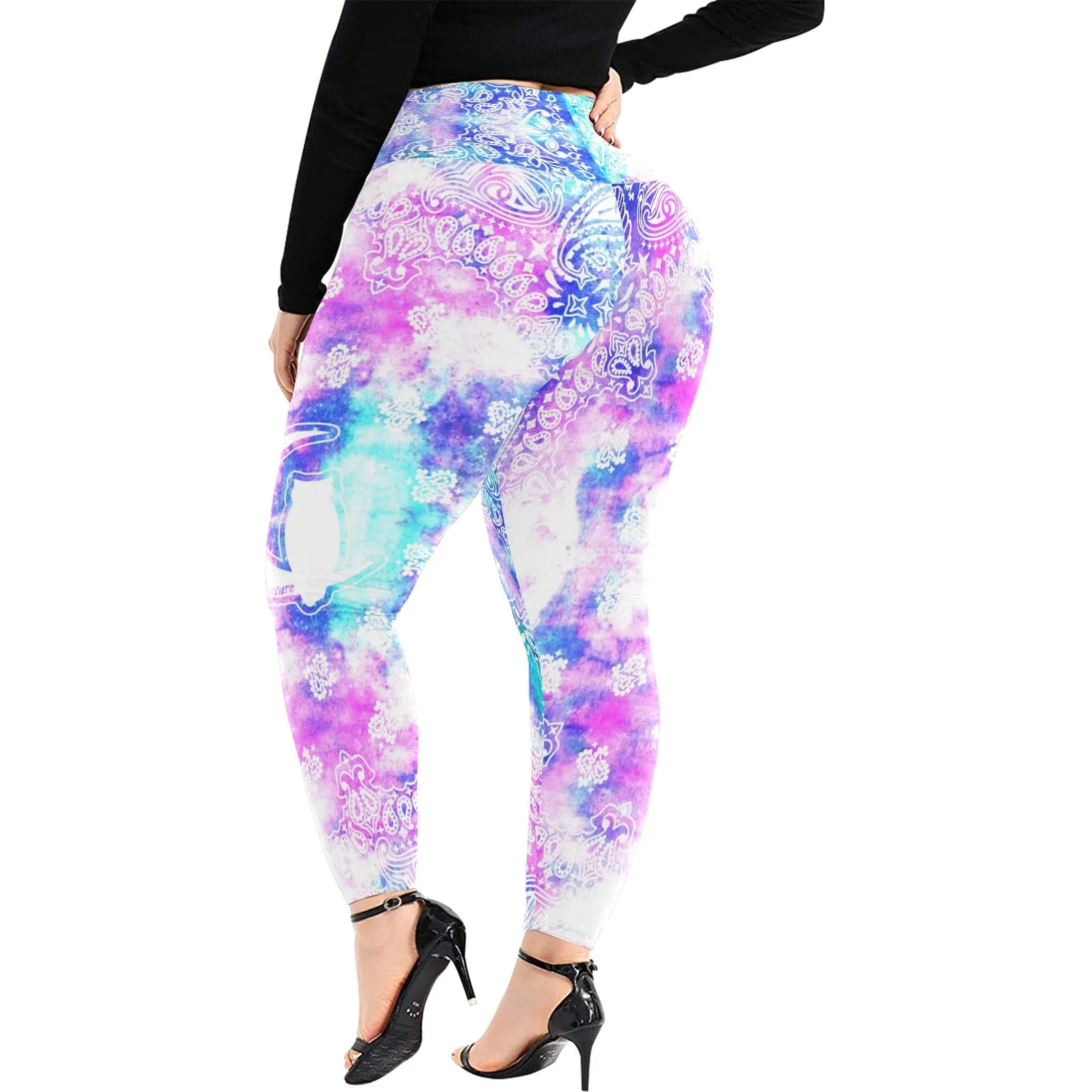 BANDANA COLORFULL Plus Size High Waist Leggings
