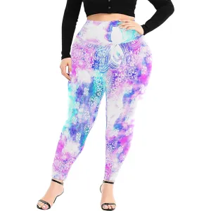 BANDANA COLORFULL Plus Size High Waist Leggings