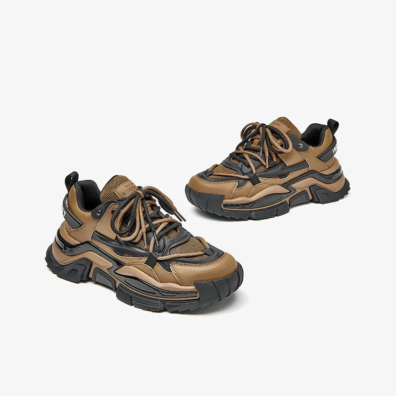 BeauToday Chunky Sole Solid Color Sneakers for Women