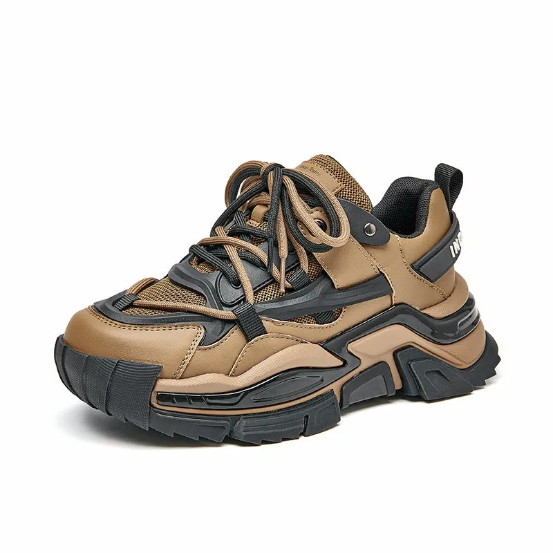BeauToday Chunky Sole Solid Color Sneakers for Women