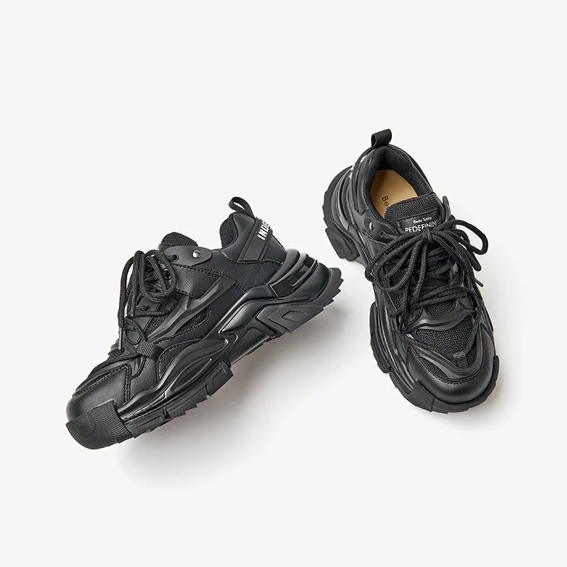 BeauToday Chunky Sole Solid Color Sneakers for Women