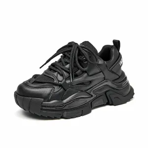 BeauToday Chunky Sole Solid Color Sneakers for Women