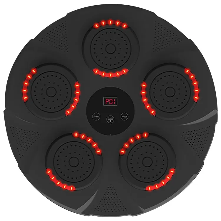 Bluetooth Music Boxing Machine Boxing Fitness Trainer Wall Hanging Sanda Sandbag(Red Light Black)