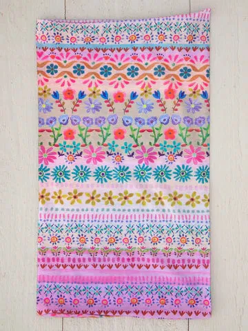 Boho Bandeau Pastel Floral Stripes