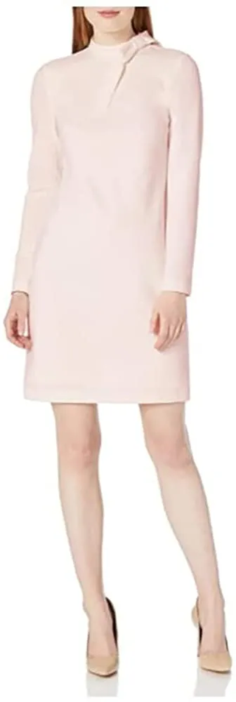 Calvin Klein Women's Long Sleeve Dress with Tie Neck Detail