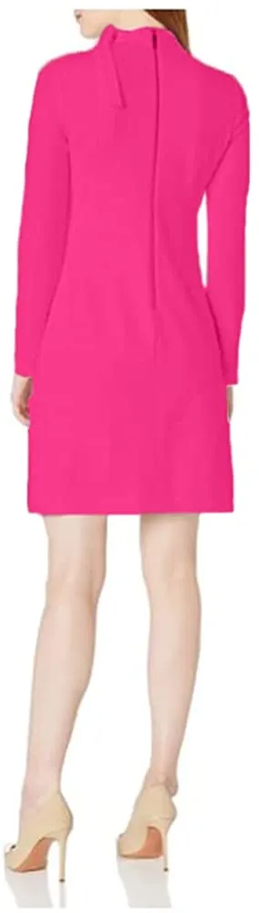Calvin Klein Women's Long Sleeve Dress with Tie Neck Detail