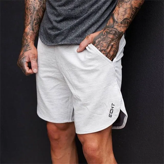 Casual Bodybuilder Calf Length Workout Shorts