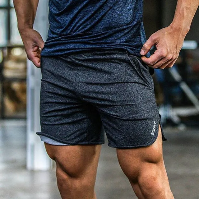 Casual Bodybuilder Calf Length Workout Shorts