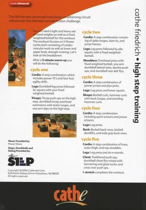 Cathe Friedrich's High Step Training