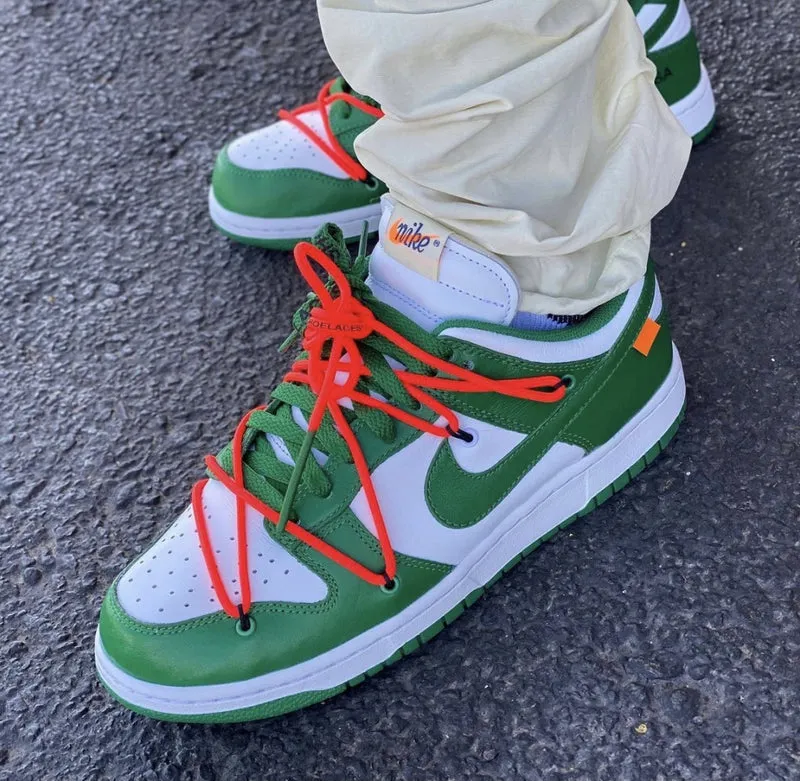 CE - OW x Dunk Low White Green