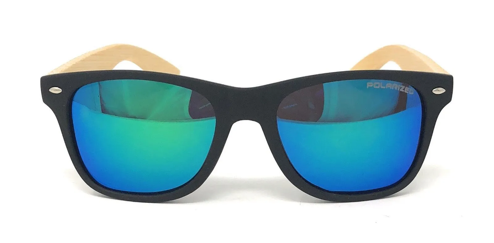 Classic Polarized Sunglasses Club Aviator Bamboo Sports Mirror Men's Women's