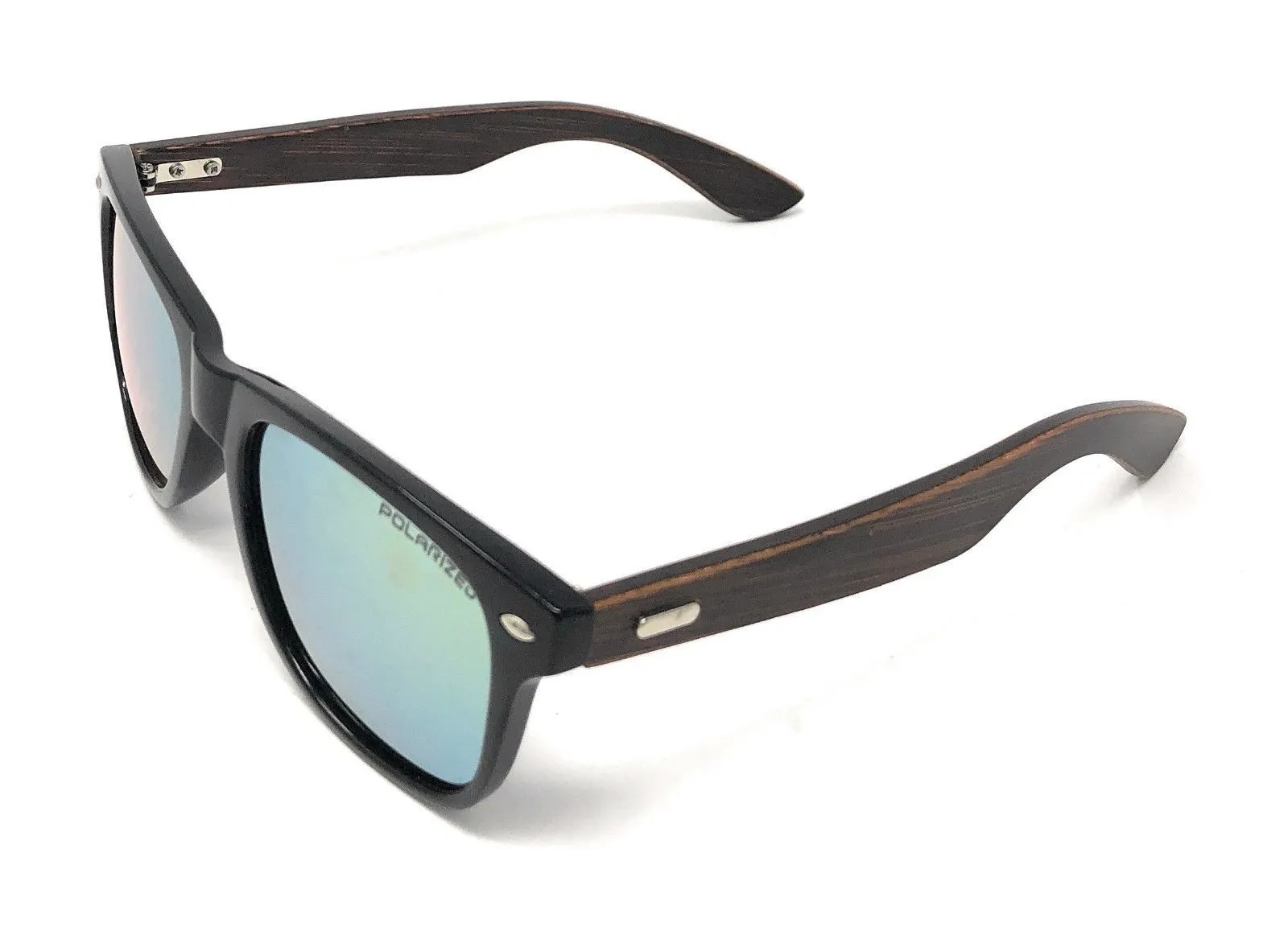 Classic Polarized Sunglasses Club Aviator Bamboo Sports Mirror Men's Women's