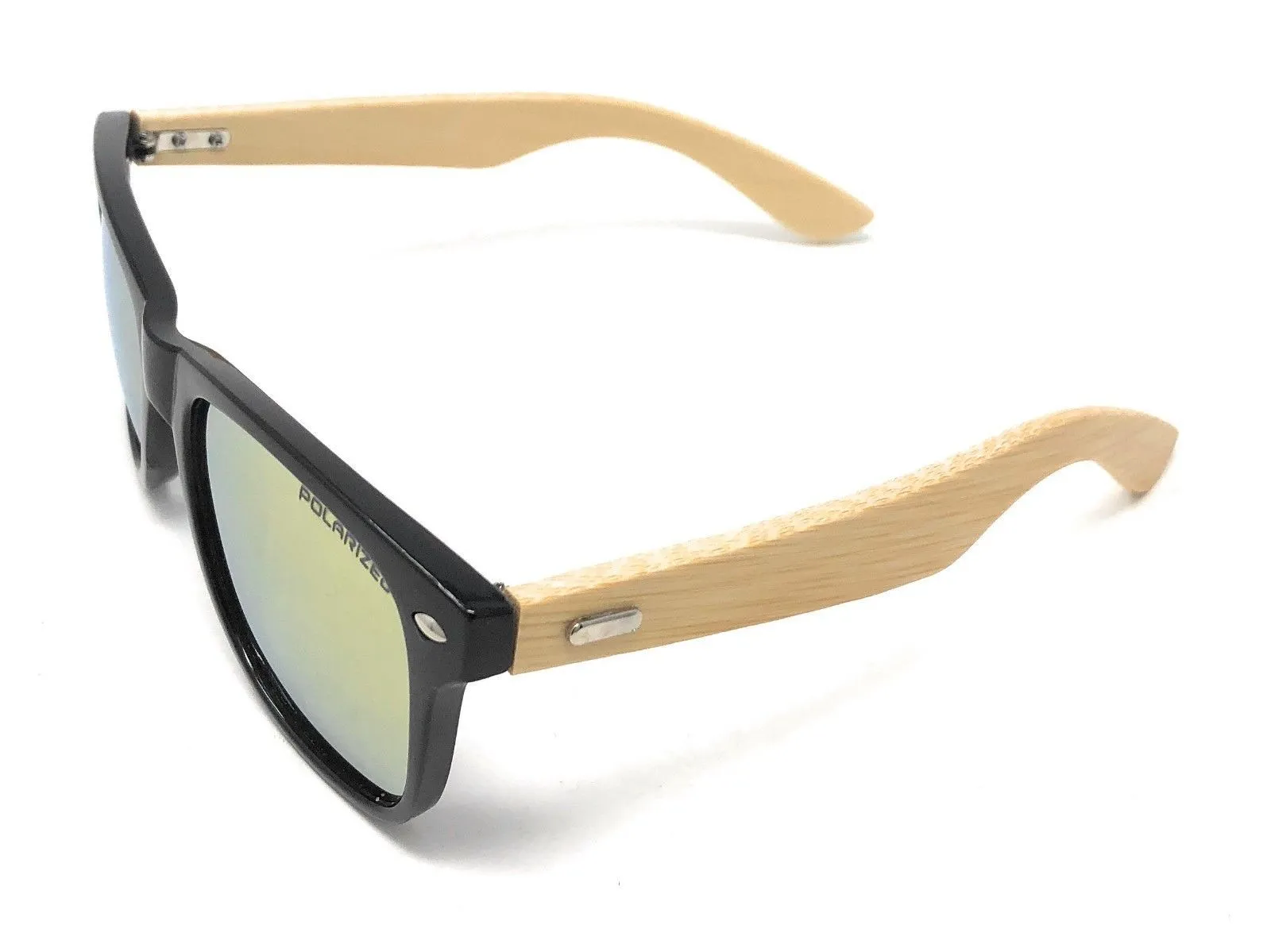Classic Polarized Sunglasses Club Aviator Bamboo Sports Mirror Men's Women's