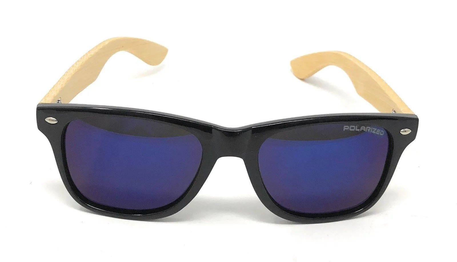 Classic Polarized Sunglasses Club Aviator Bamboo Sports Mirror Men's Women's