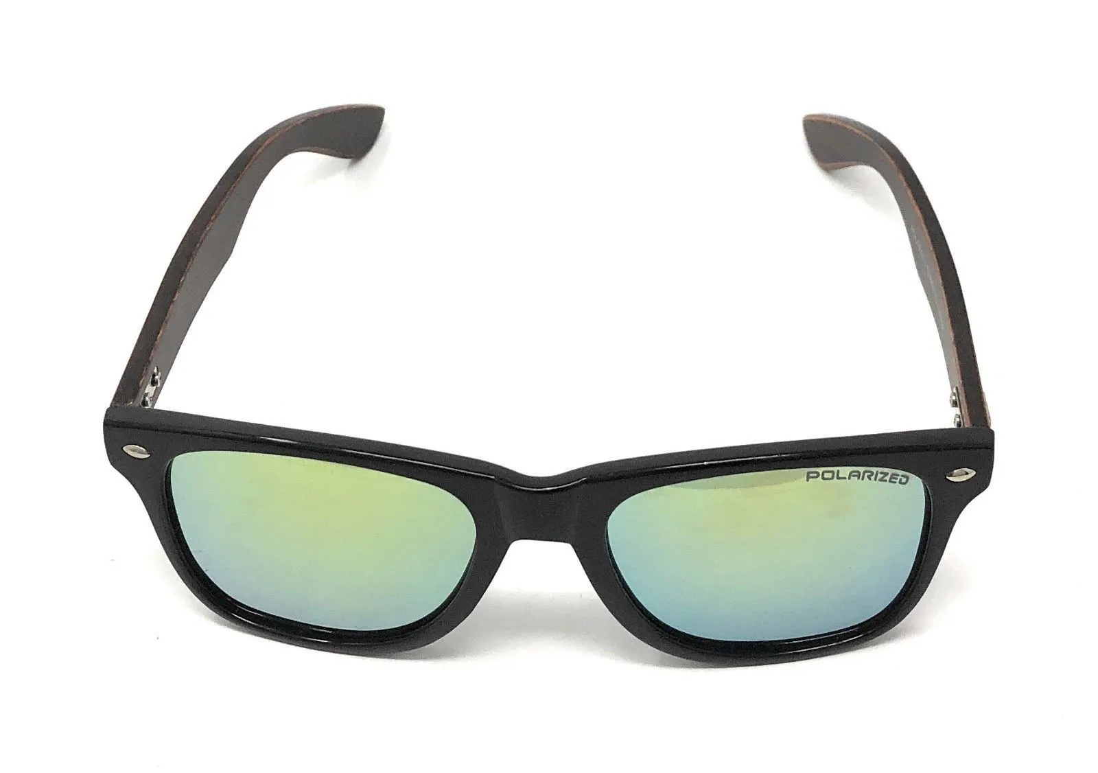 Classic Polarized Sunglasses Club Aviator Bamboo Sports Mirror Men's Women's