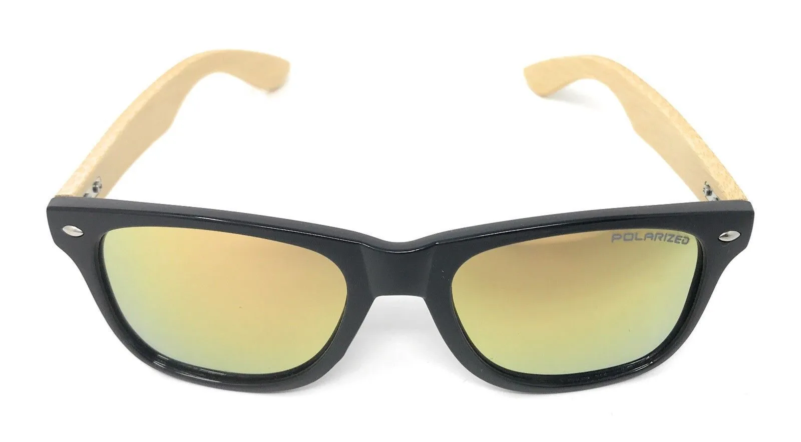 Classic Polarized Sunglasses Club Aviator Bamboo Sports Mirror Men's Women's