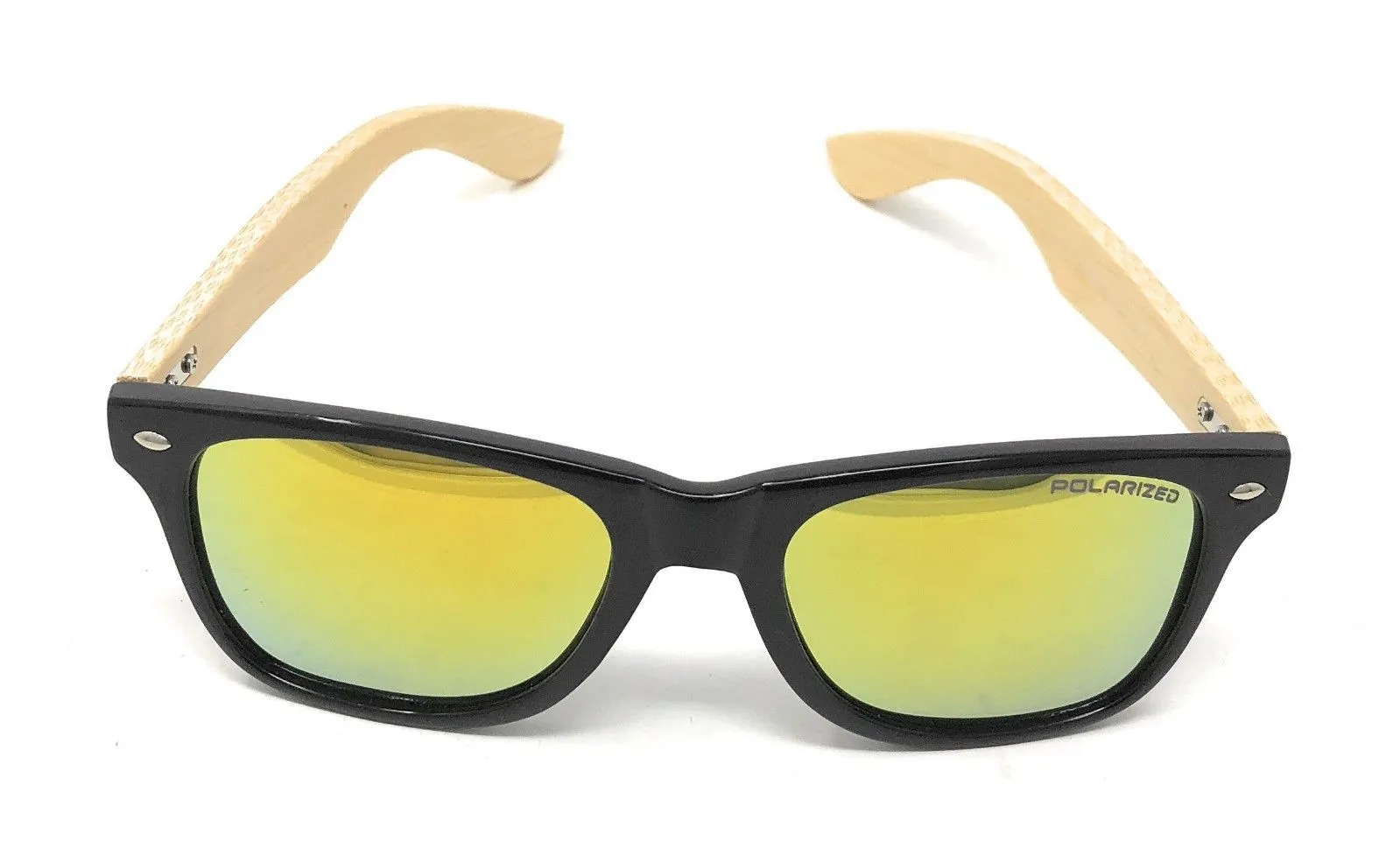 Classic Polarized Sunglasses Club Aviator Bamboo Sports Mirror Men's Women's