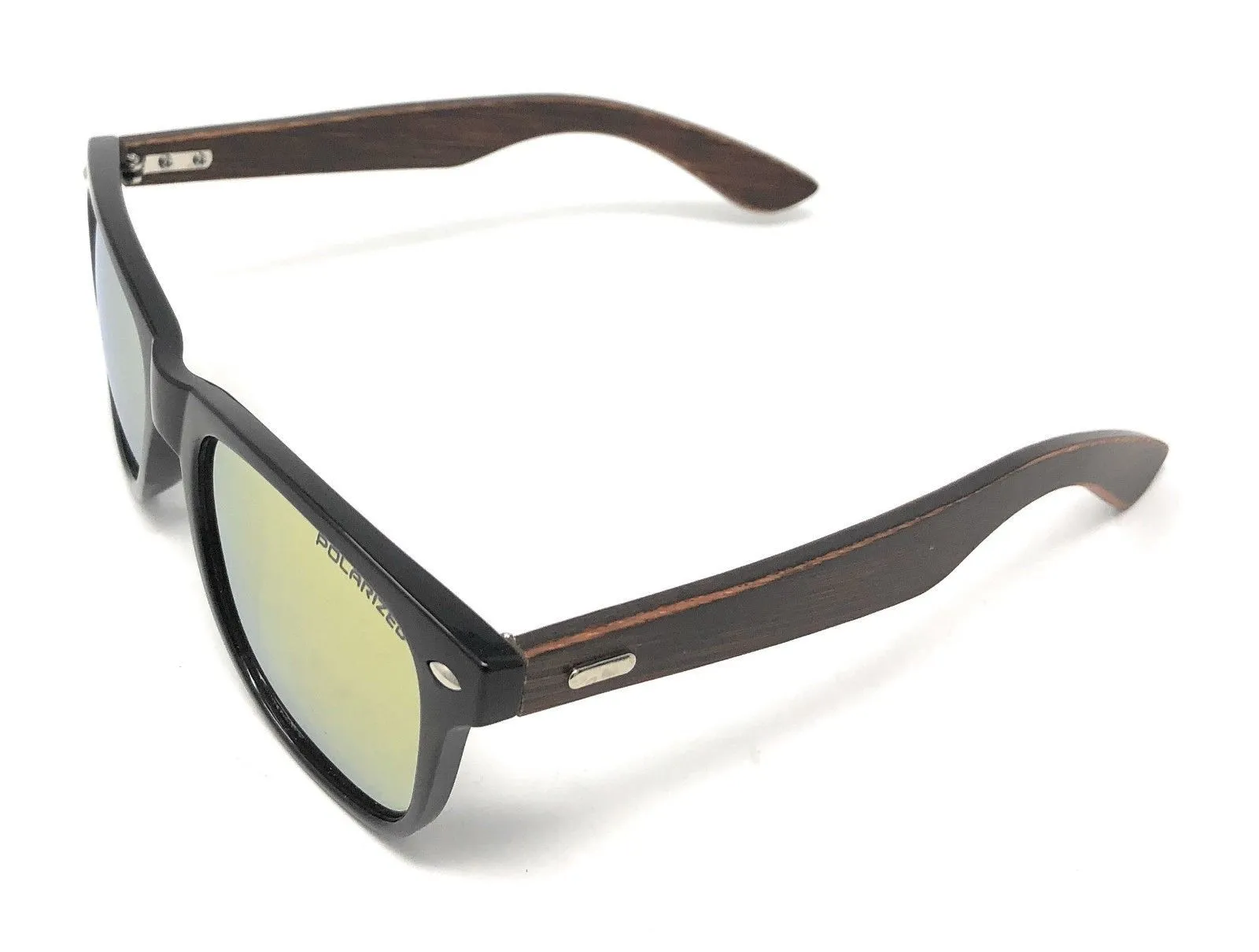 Classic Polarized Sunglasses Club Aviator Bamboo Sports Mirror Men's Women's
