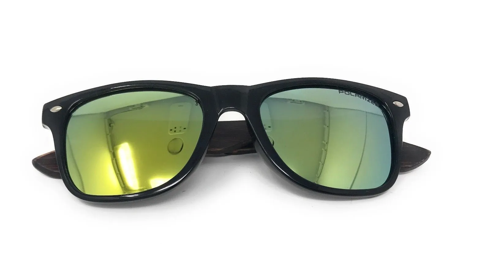 Classic Polarized Sunglasses Club Aviator Bamboo Sports Mirror Men's Women's