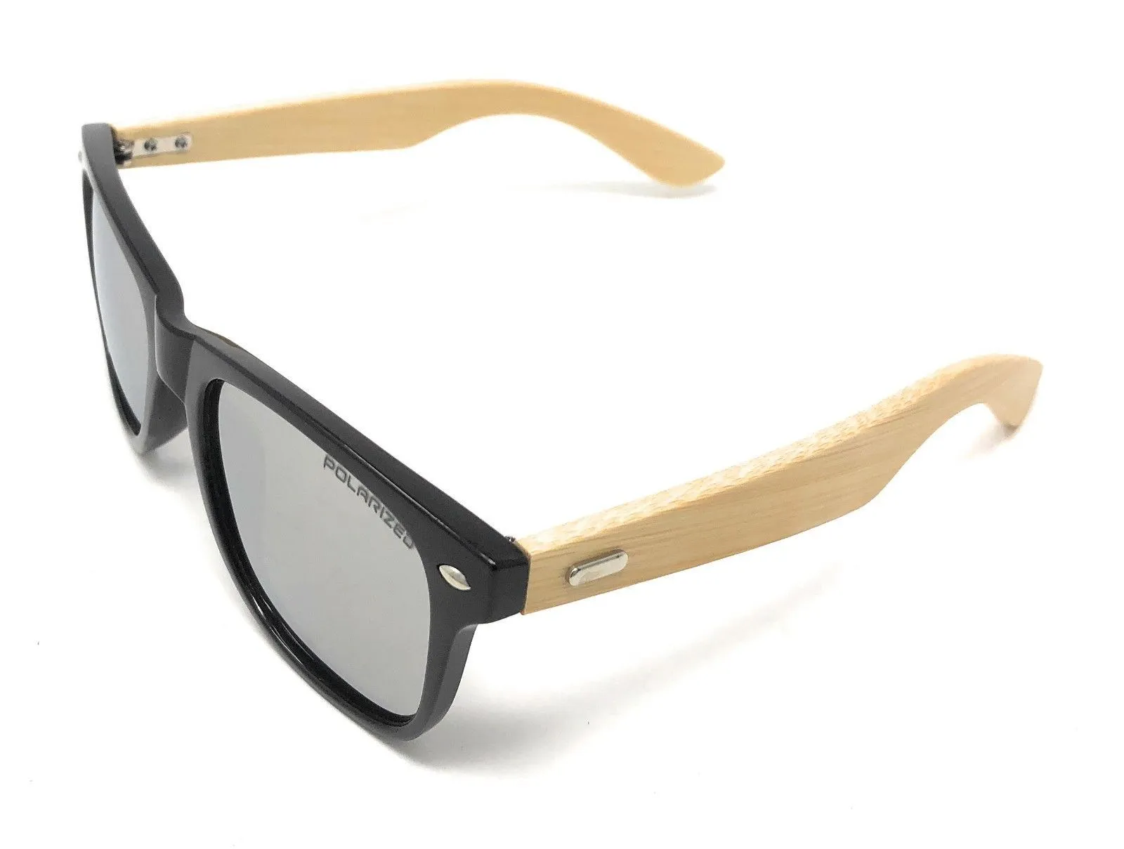 Classic Polarized Sunglasses Club Aviator Bamboo Sports Mirror Men's Women's