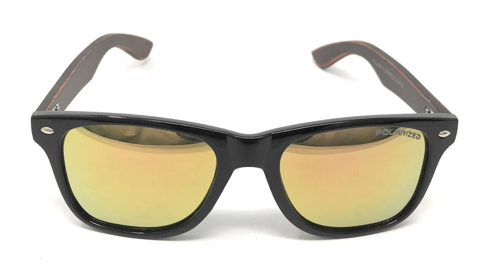 Classic Polarized Sunglasses Club Aviator Bamboo Sports Mirror Men's Women's