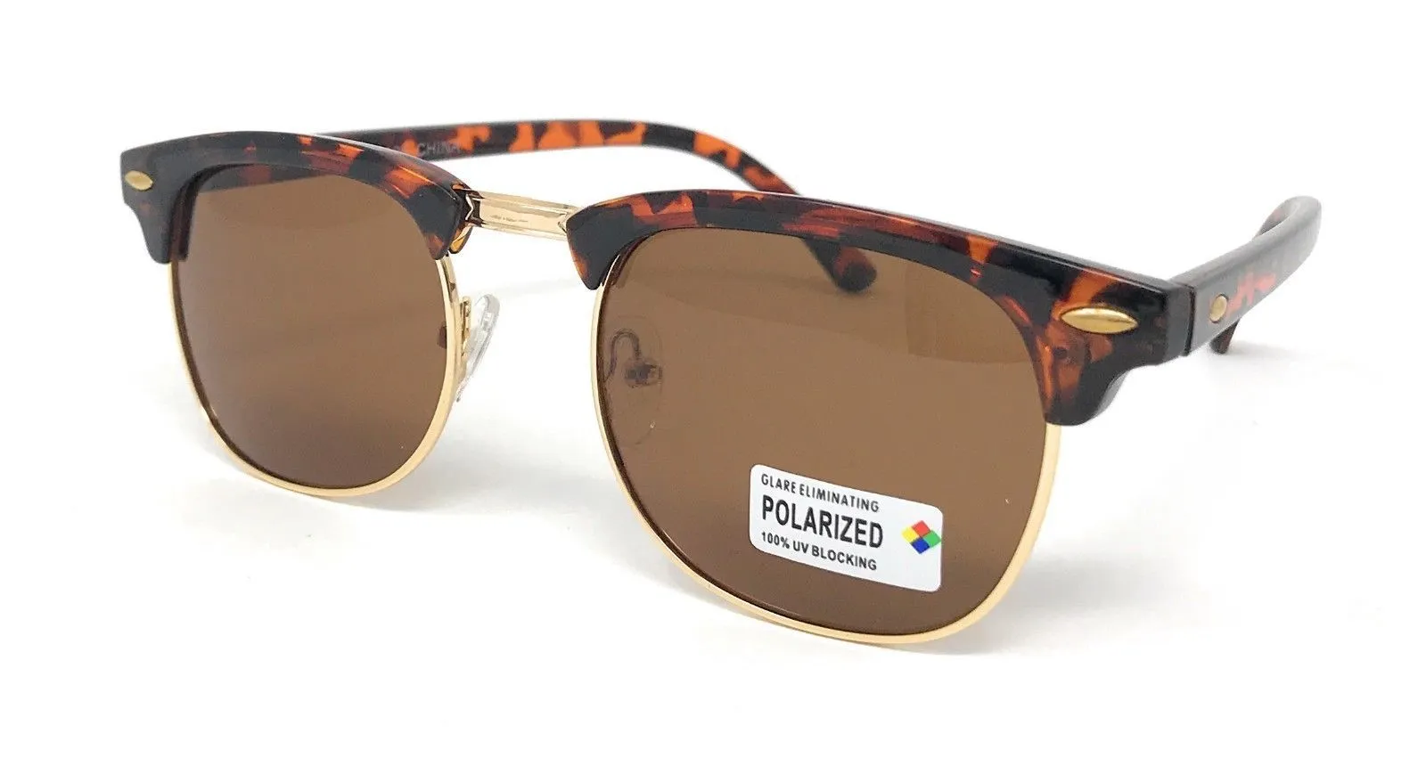Classic Polarized Sunglasses Club Aviator Bamboo Sports Mirror Men's Women's