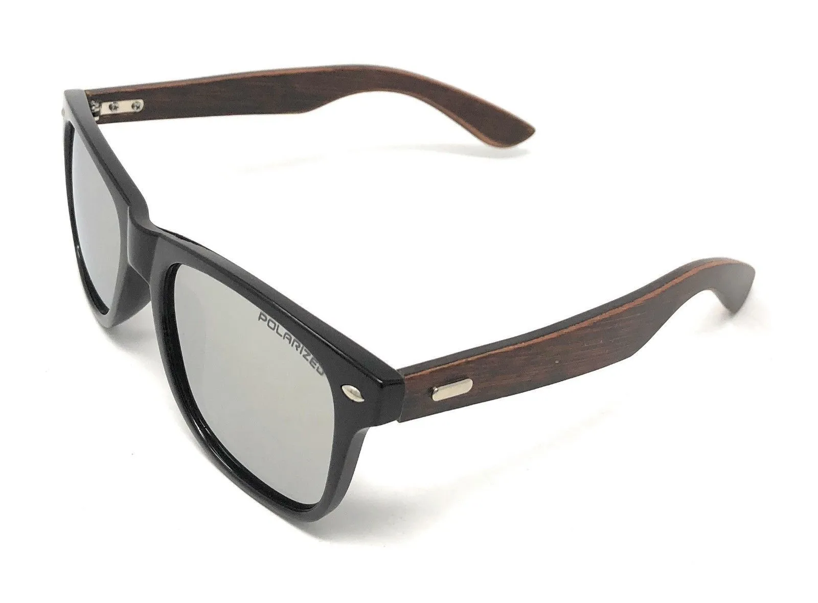 Classic Polarized Sunglasses Club Aviator Bamboo Sports Mirror Men's Women's