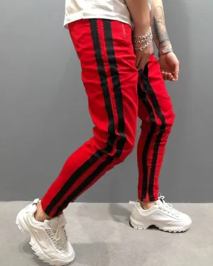 Color Blocking Zipper Workout Pants