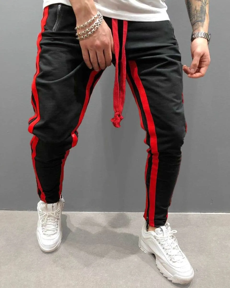 Color Blocking Zipper Workout Pants