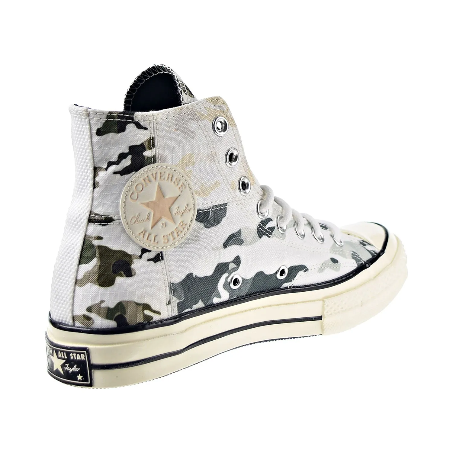Converse Chuck Taylor All Star 70 Hi "Blocked Camo" Mens Shoes White-Carbon Grey