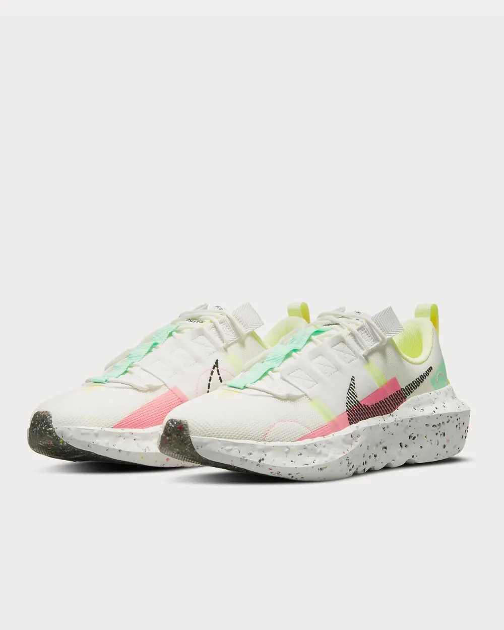 Crater Impact Summit White / Green Glow / Sunset Pulse / Black Low Top Sneakers