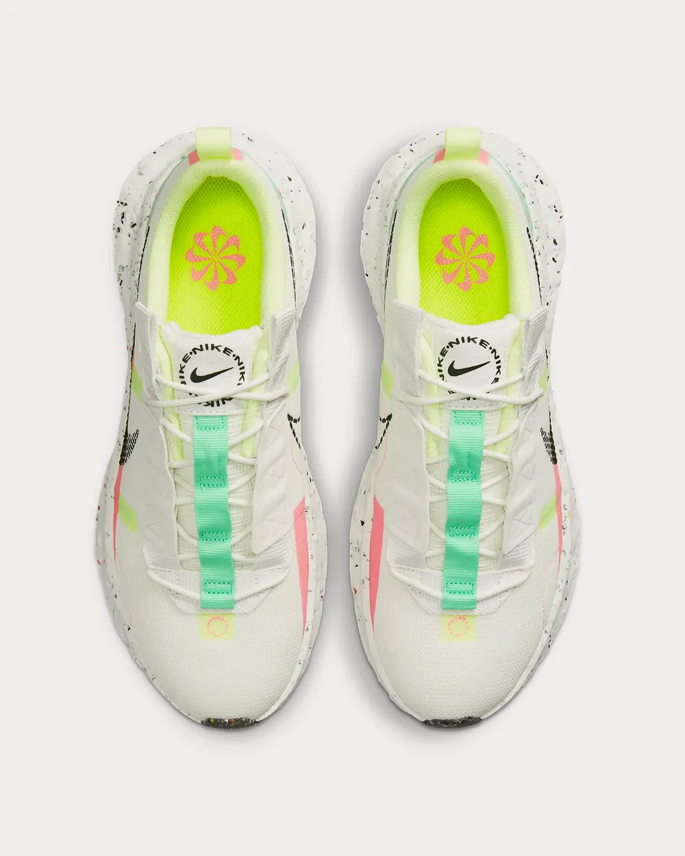 Crater Impact Summit White / Green Glow / Sunset Pulse / Black Low Top Sneakers
