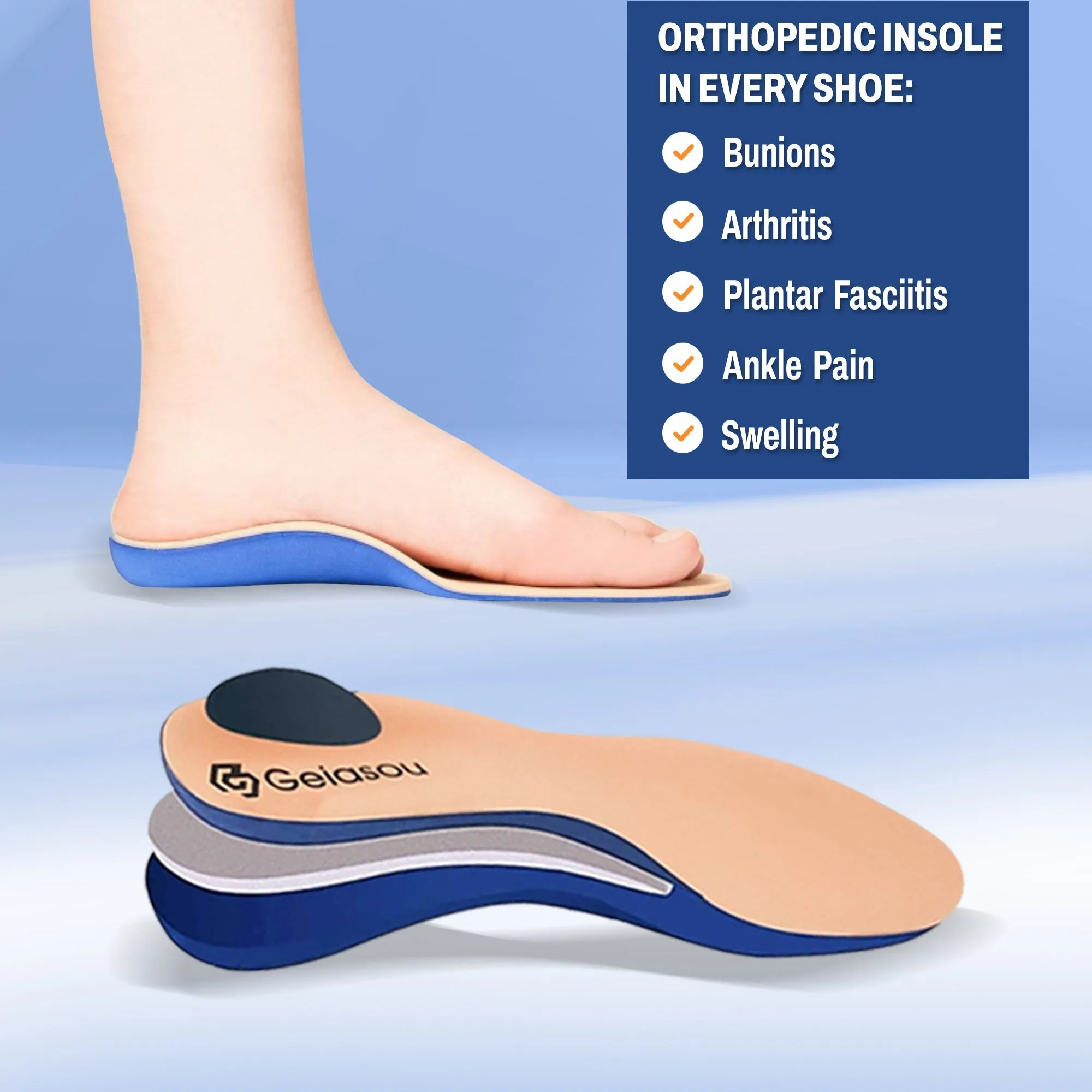 Cuzcare Women Orthopedic Sneakers Cushioned Outdoor Shoes