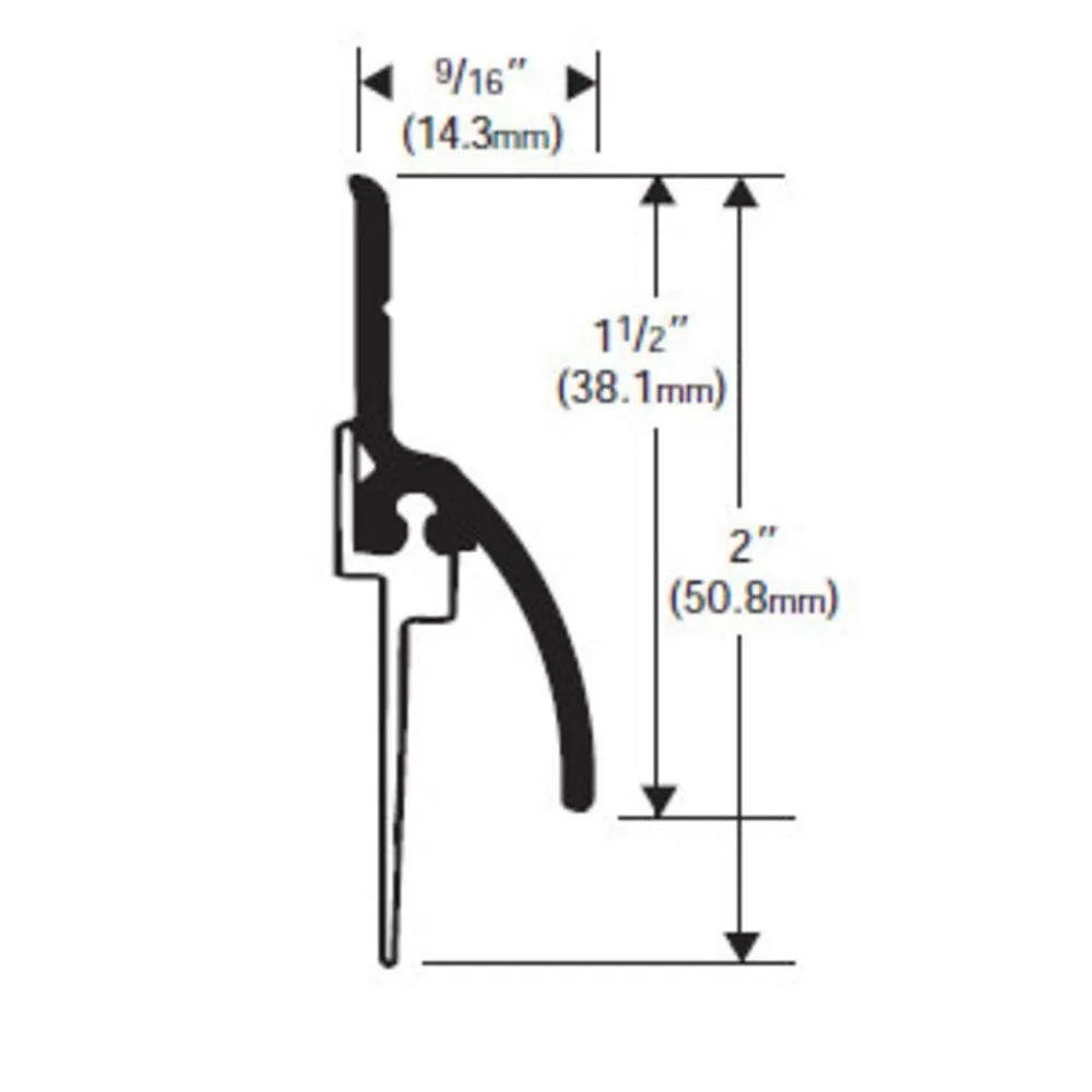 Dark Bronze Anodized Door Sweep-Rain Drip Combination for 36" Door