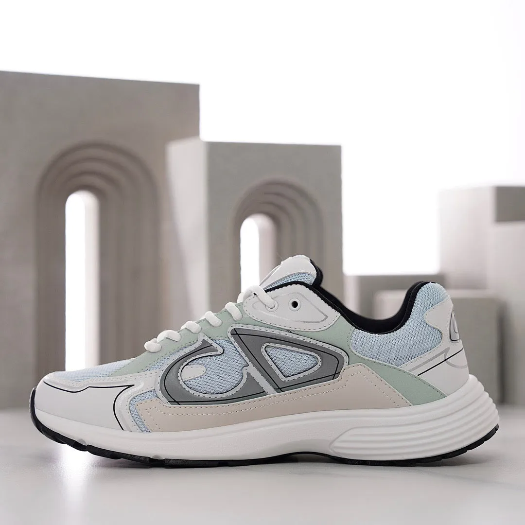 DOR B30 Blue Mesh and Technical Fabric  Sneakers -113