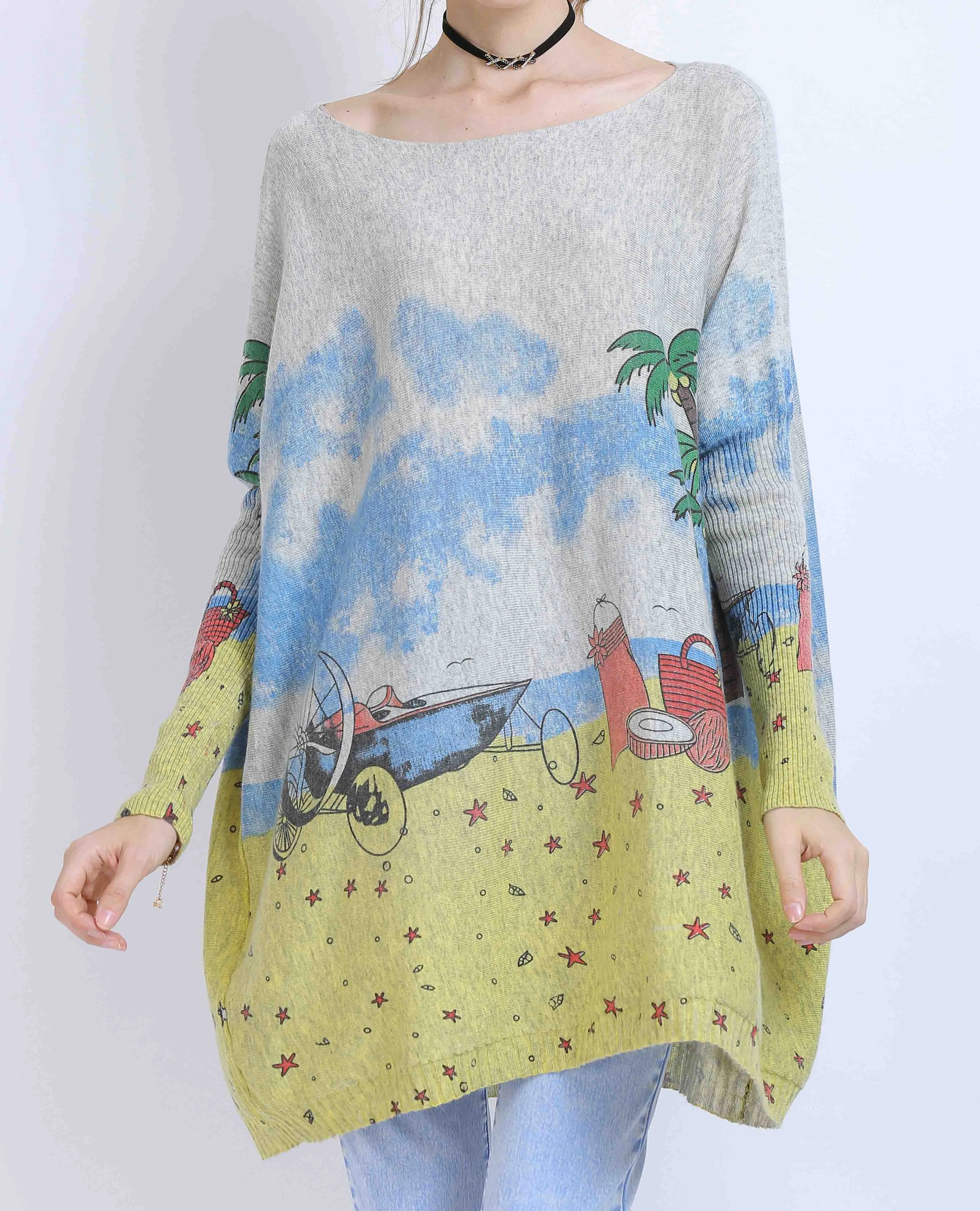 ellazhu Casual Sweater Sweatshirts DH28
