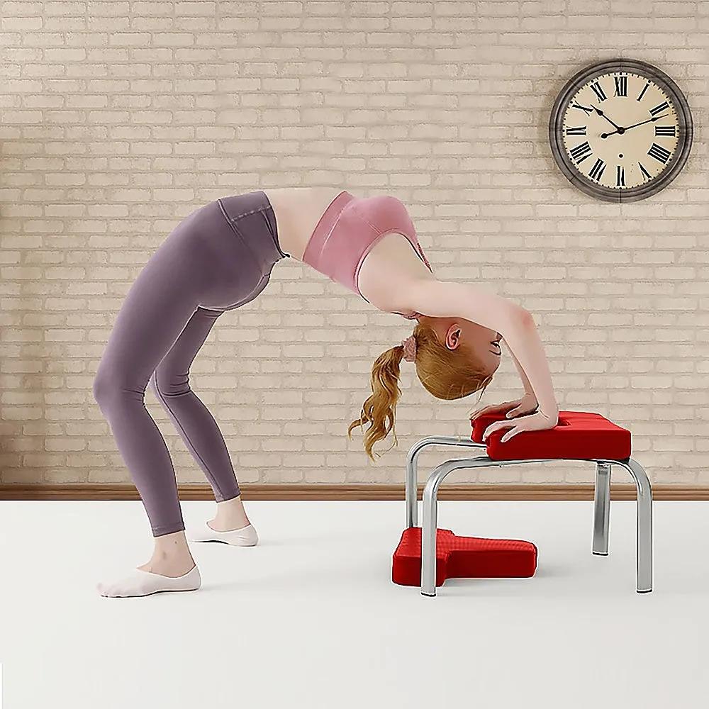 Ergonomic Inverted Yoga Chair, Headstand Bench, PU, Steel