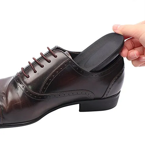 footinsole Dress Shoe Inserts Heel Cushion Insoles – Comfortable - Leather Black