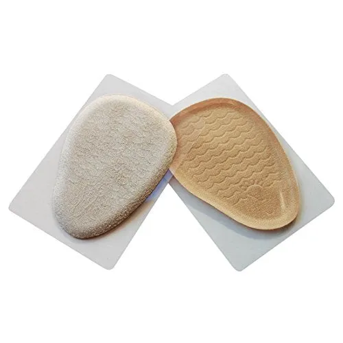footinsole Forefoot Suede Insoles (1 Pair) Gel Foot Pad - Soft PU Gel Offers Effective Massage