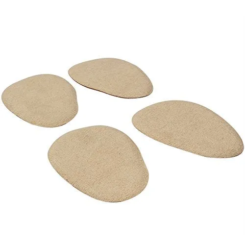footinsole Forefoot Suede Insoles (4 PCS) Gel Foot Pad - PU Gel Offers Effective Massage 2 Pairs