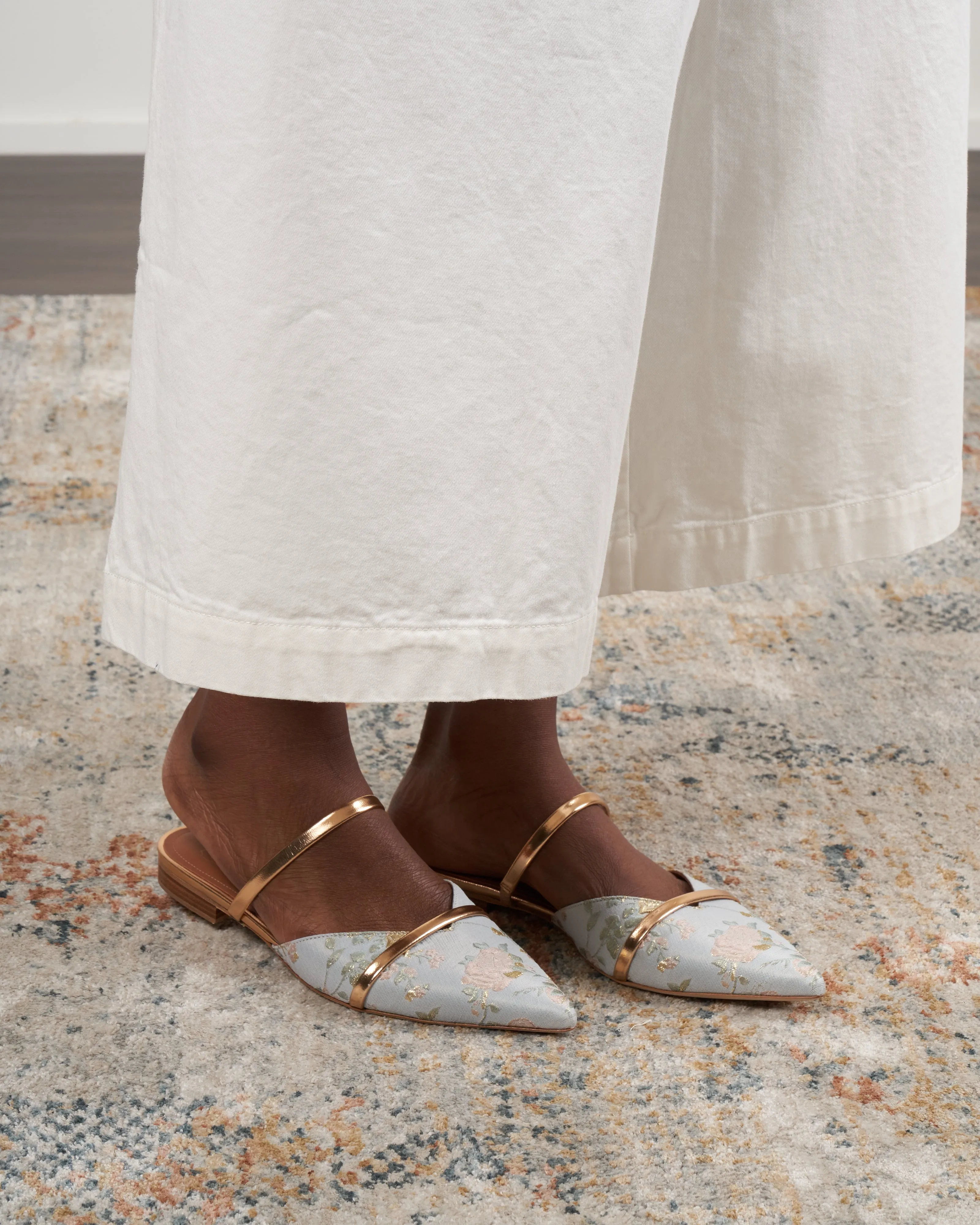 frankie flat - pale blue and brass