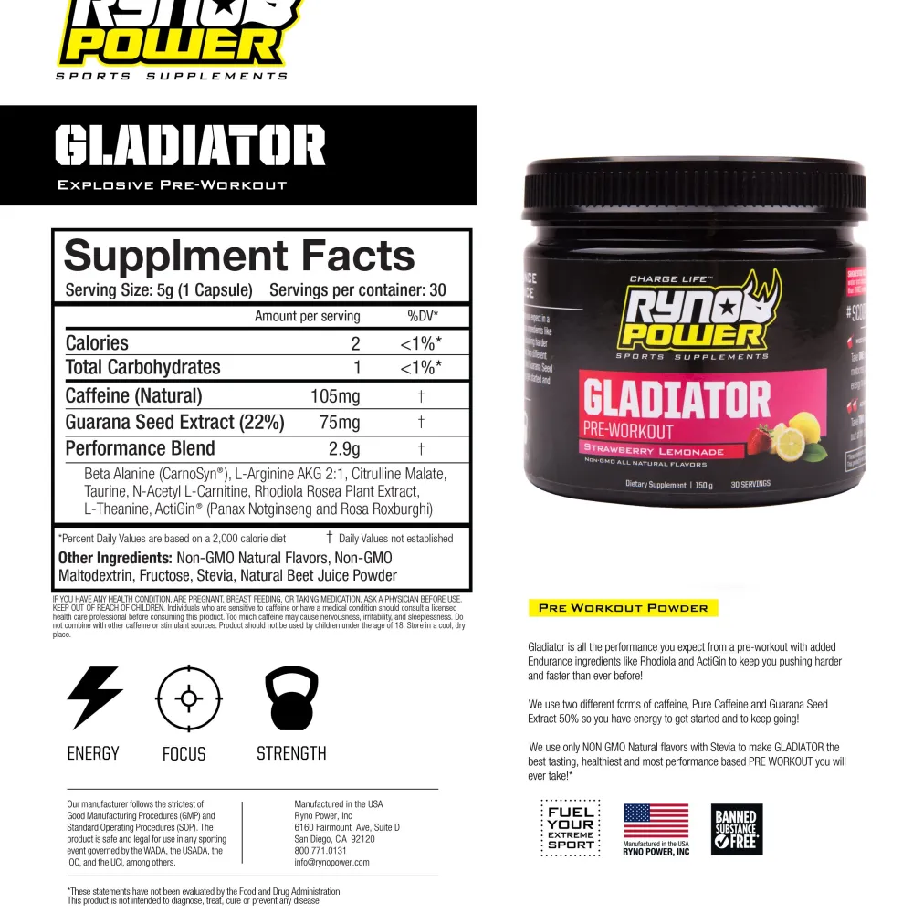 Gladiator Pre-Workout